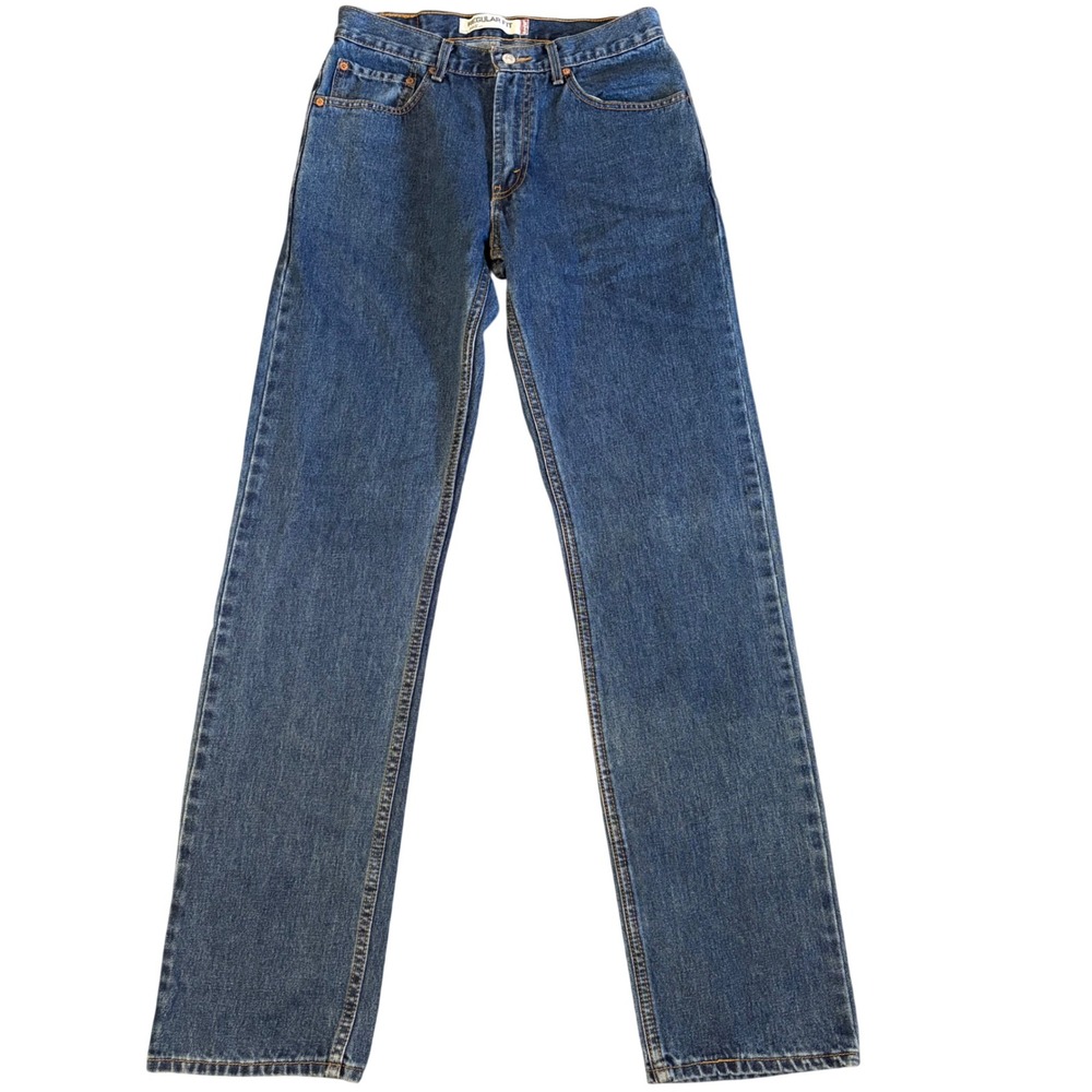 Levi's 505 Regular Fit Jeans Mens  32x36 Blue Denim Straight Leg 100% Cotton Y2K